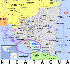 Nicaragua map